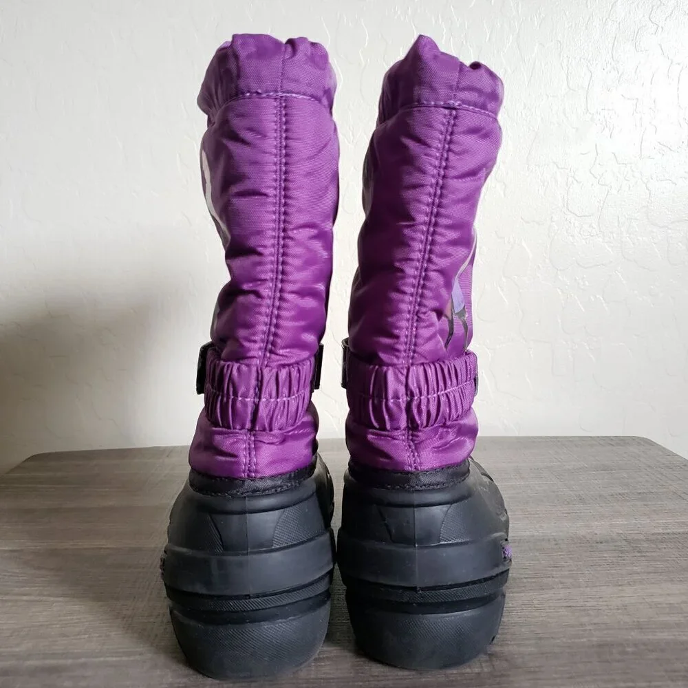 Sorel x Disney Flurry Frozen 2 Anna Snow Boot Purple/Pink/Black Size Big Girls 4